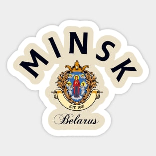 Minsk Belarus Sticker